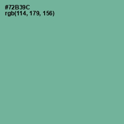 #72B39C - Sea Nymph Color Image