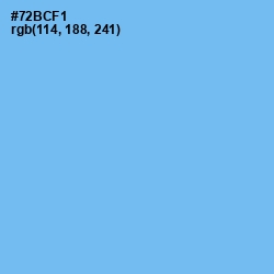 #72BCF1 - Cornflower Blue Color Image