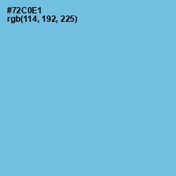 #72C0E1 - Sky Blue Color Image
