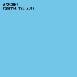 #72C6E7 - Sky Blue Color Image