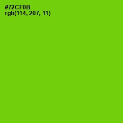 #72CF0B - Bright Green Color Image