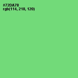 #72DA78 - Pastel Green Color Image