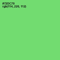 #72DC70 - Pastel Green Color Image