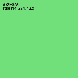 #72E07A - Screamin' Green Color Image