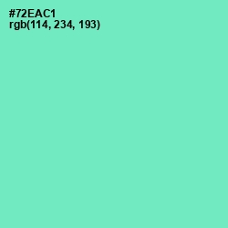 #72EAC1 - Aquamarine Color Image