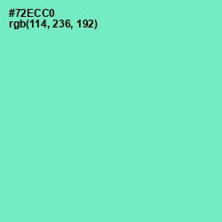 #72ECC0 - Aquamarine Color Image