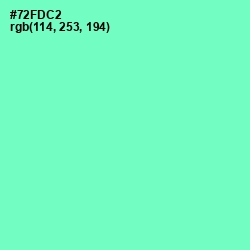 #72FDC2 - Aquamarine Color Image