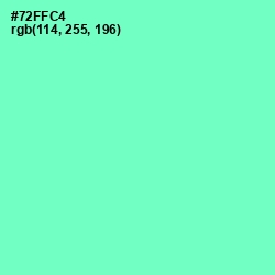 #72FFC4 - Aquamarine Color Image