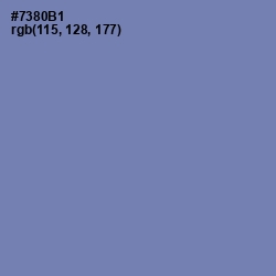 #7380B1 - Wild Blue Yonder Color Image