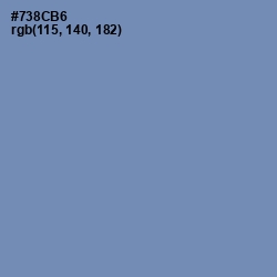 #738CB6 - Ship Cove Color Image