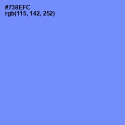 #738EFC - Cornflower Blue Color Image