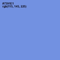 #7391E1 - Cornflower Blue Color Image