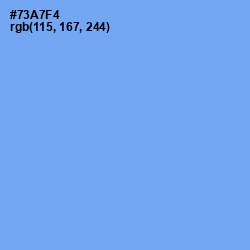 #73A7F4 - Cornflower Blue Color Image