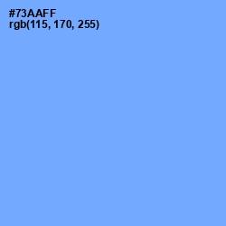 #73AAFF - Cornflower Blue Color Image
