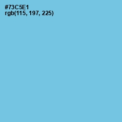 #73C5E1 - Aquamarine Blue Color Image