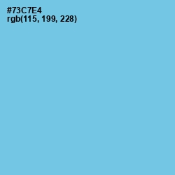 #73C7E4 - Sky Blue Color Image