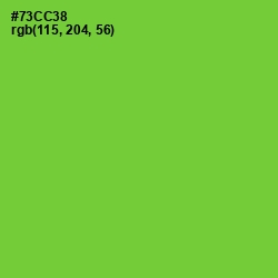 #73CC38 - Chartreuse Color Image