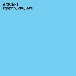 #73CEF1 - Malibu Color Image