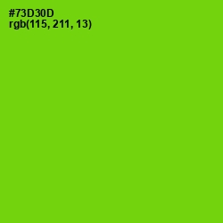 #73D30D - Chartreuse Color Image