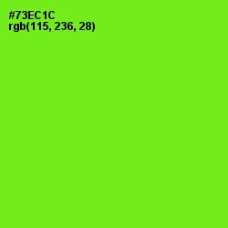 #73EC1C - Chartreuse Color Image