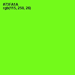 #73FA1A - Chartreuse Color Image