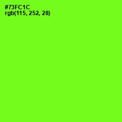 #73FC1C - Chartreuse Color Image