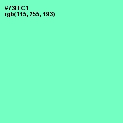 #73FFC1 - Aquamarine Color Image