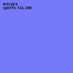 #747AF9 - Moody Blue Color Image