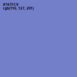 #747FC9 - Moody Blue Color Image