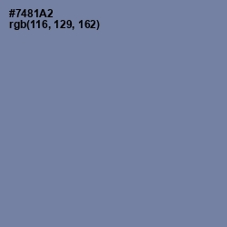 #7481A2 - Bermuda Gray Color Image