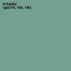 #74A092 - Sea Nymph Color Image