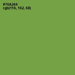 #74A244 - Asparagus Color Image