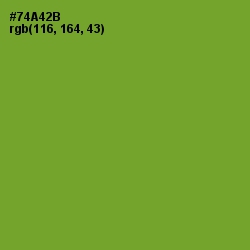 #74A42B - Olive Drab Color Image