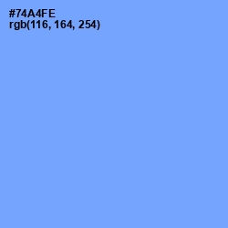 #74A4FE - Cornflower Blue Color Image