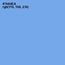 #74A8EA - Cornflower Blue Color Image