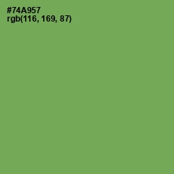 #74A957 - Asparagus Color Image