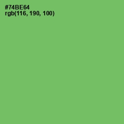 #74BE64 - Fern Color Image