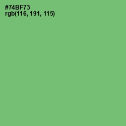 #74BF73 - Fern Color Image