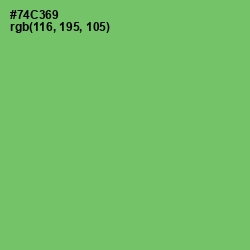 #74C369 - Mantis Color Image