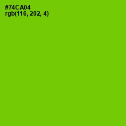 #74CA04 - Chartreuse Color Image