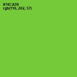 #74CA39 - Chartreuse Color Image