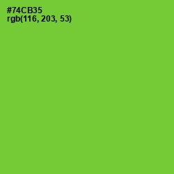 #74CB35 - Chartreuse Color Image