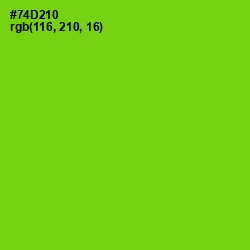 #74D210 - Chartreuse Color Image