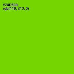 #74D500 - Chartreuse Color Image