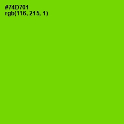 #74D701 - Chartreuse Color Image