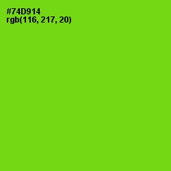 #74D914 - Chartreuse Color Image