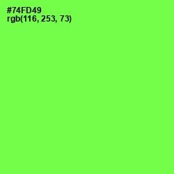 #74FD49 - Screamin' Green Color Image