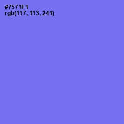 #7571F1 - Moody Blue Color Image