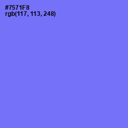 #7571F8 - Moody Blue Color Image