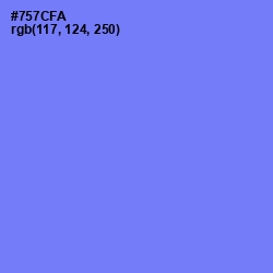 #757CFA - Moody Blue Color Image